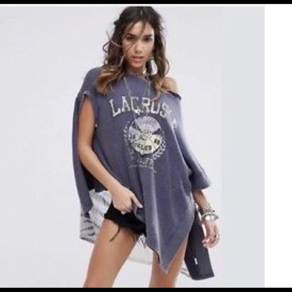 Free people Lacrosse sweatshirt Small